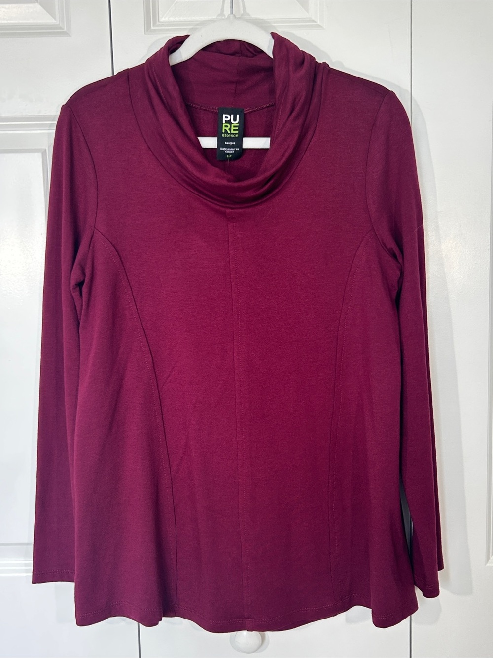 PURE Essence Burgundy Cowl Neck Tunic